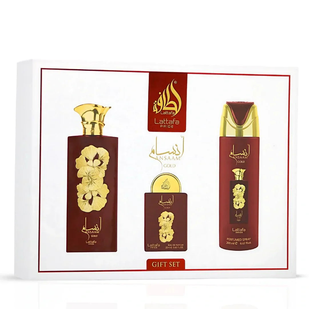 Ansaam Gold Eau de Parfum Conjunto De 3 pc